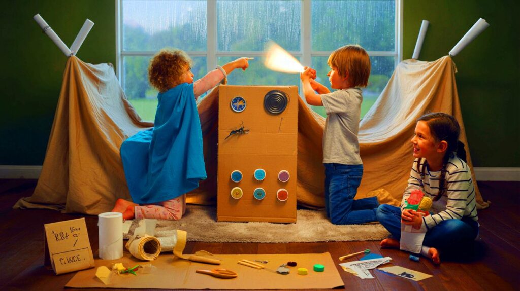 Actividades divertidas para niños en días lluviosos dentro de casa que estimulan su imaginación