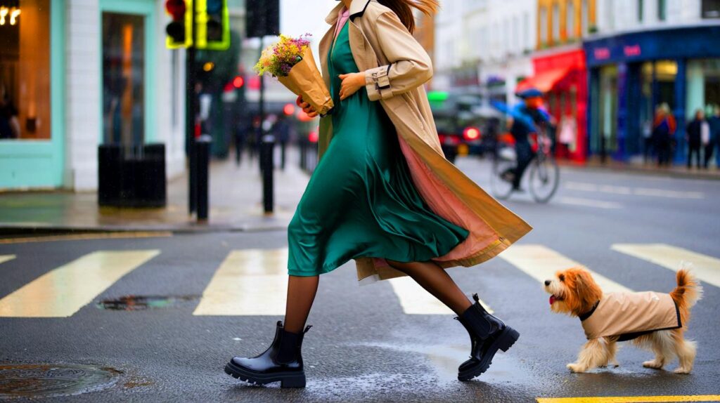 Cómo combinar botines con vestidos al estilo de las influencers británicas