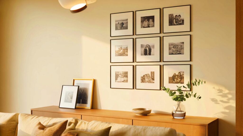 Cómo decorar con fotos familiares sin recargar el espacio