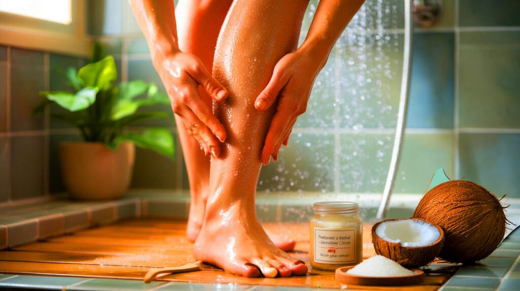 Cómo hacer tu propio exfoliante corporal natural con azúcar y aceite de coco