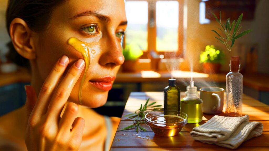 Cómo hidratar la piel seca con aceite de oliva y miel