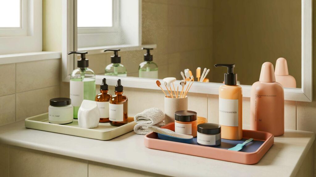 Cómo organizar tu estante de cuidado facial y convertir tu rutina en un ritual de spa