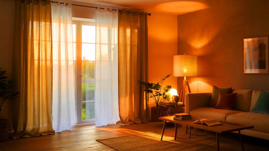 Cómo transformar tu salón con solo cambiar las cortinas y la iluminación
