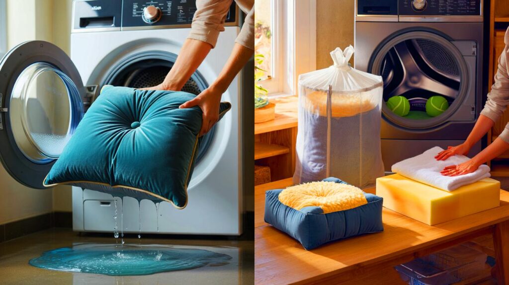 El error que cometes al lavar los cojines y cómo hacerlo correctamente
