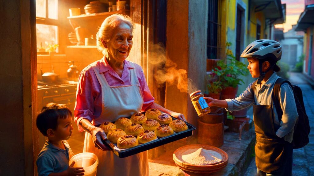El secreto de una abuela feliz: hornear para los vecinos mantiene vivas las tradiciones