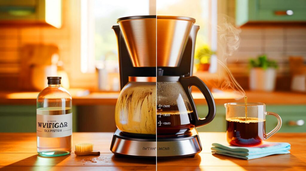 El truco con vinagre que mantiene tu cafetera limpia y tu café más puro