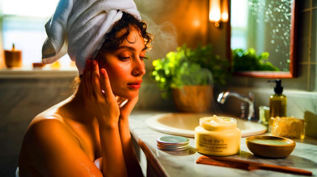 El truco de la toalla caliente para hidratar el cabello profundamente