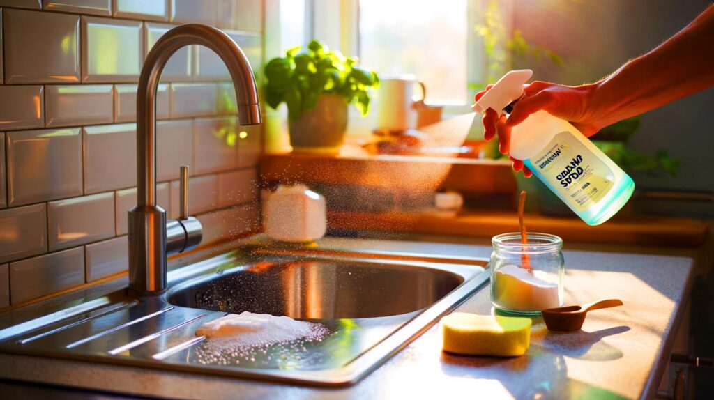 Has estado fregando mal: dos ingredientes de cocina que hacen brillar tu cocina en 10 minutos