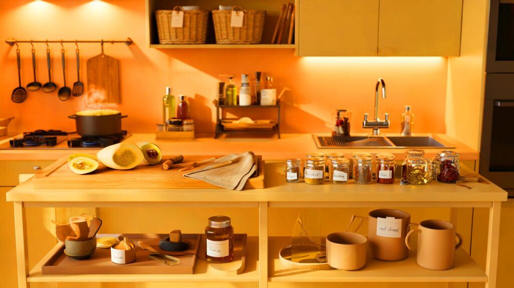 Ideas de organización de cocina para un otoño más cálido y funcional