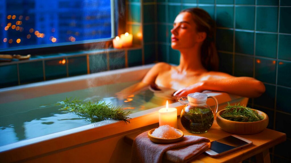 Inquietud nocturna: por qué un baño de romero relaja tu cuerpo como nada más