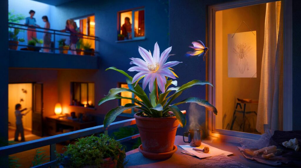 La noche en que floreció la Reina de la Noche: una planta, una hora mágica y testigos asombrados