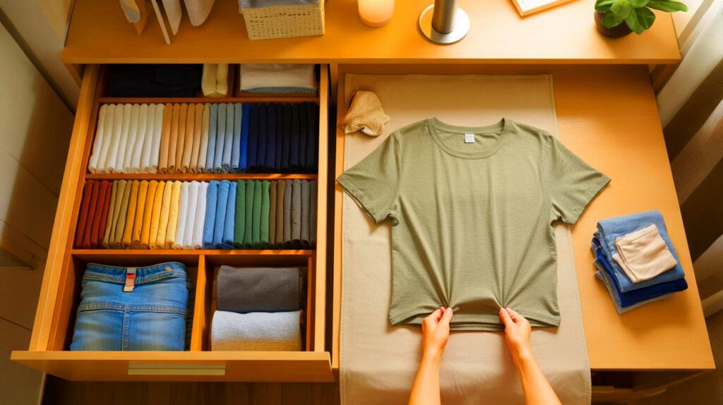 La técnica japonesa para doblar la ropa que cambia tu armario