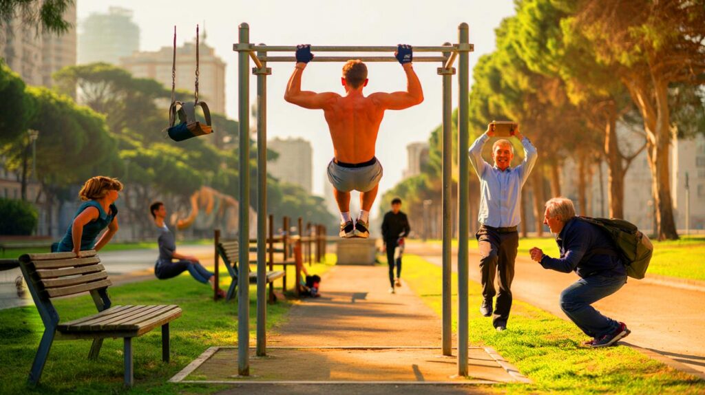 Olvida el gimnasio: diseña tu entrenamiento corporal en el parque sin horarios