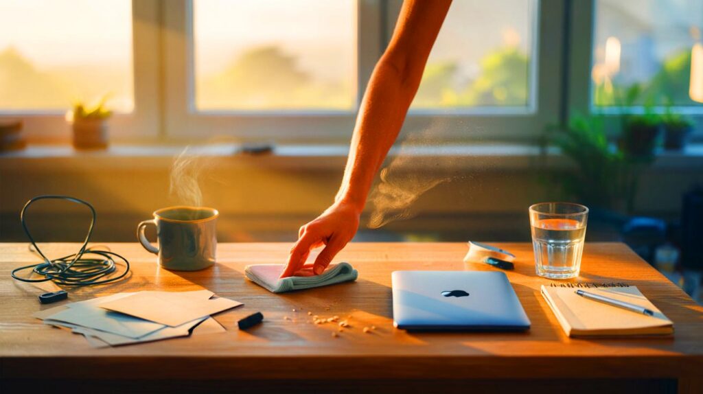 Por qué deberías ordenar tu escritorio antes de empezar el día