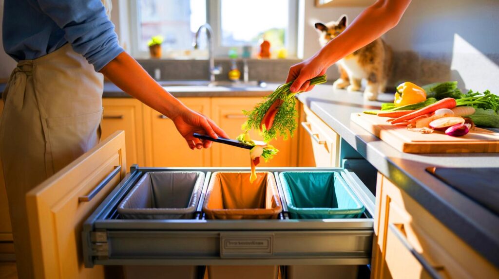 Por qué un cubo de basura extraíble mantiene tu cocina más limpia y ordenada