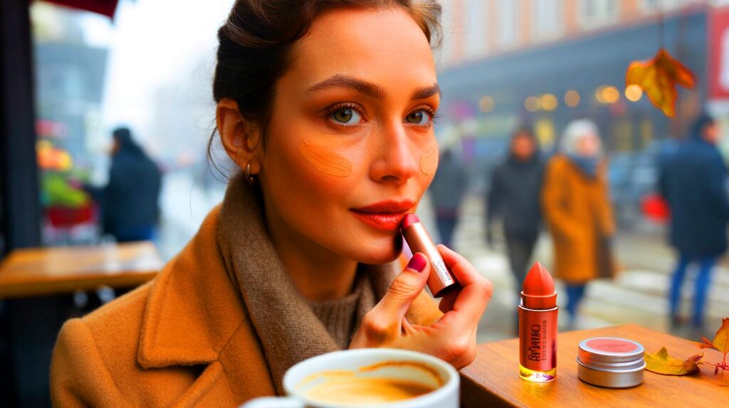 Productos de belleza otoñales para labios y mejillas que hidratan y dan color duradero
