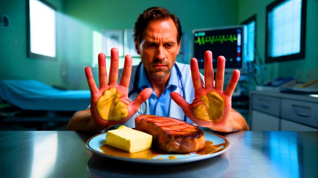 Solo carne, queso y mantequilla durante 8 meses: ¿terminarías con 1.000 mg/dl de colesterol?