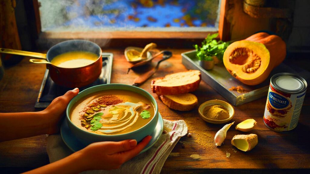 Sopa cremosa de calabaza con leche de coco: la receta perfecta para noches frías de otoño