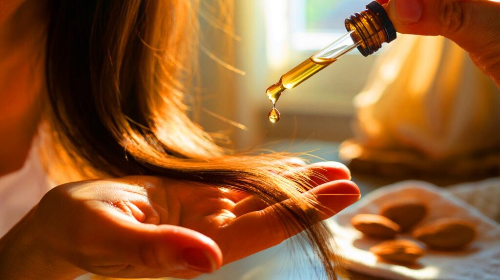 Trata las puntas secas con aceite de almendras y luce un brillo espectacular