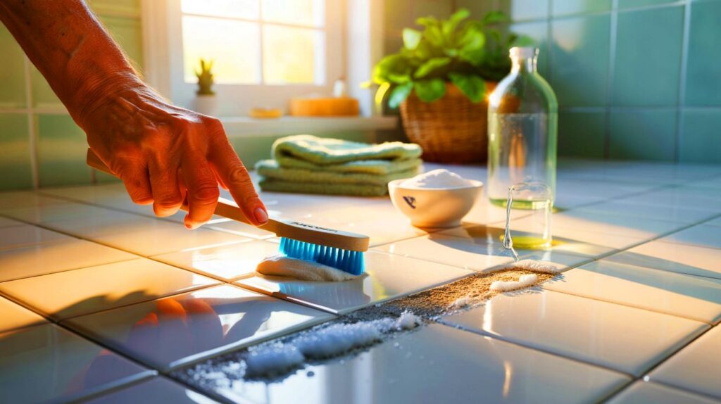 Un jubilado revela cómo el bicarbonato restauró las juntas de su baño: ecológico y eficaz