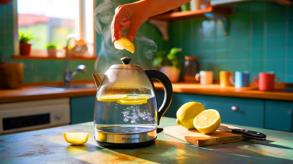 Una estudiante comparte su truco con limón para limpiar el hervidor y dejarlo como nuevo