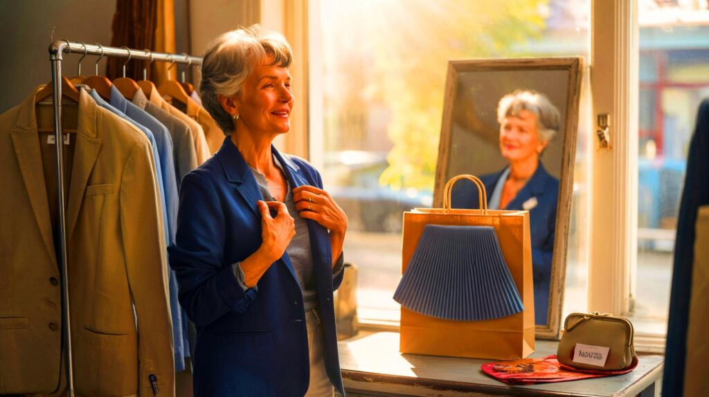 Una jubilada renueva su armario comprando de segunda mano sin gastar de más