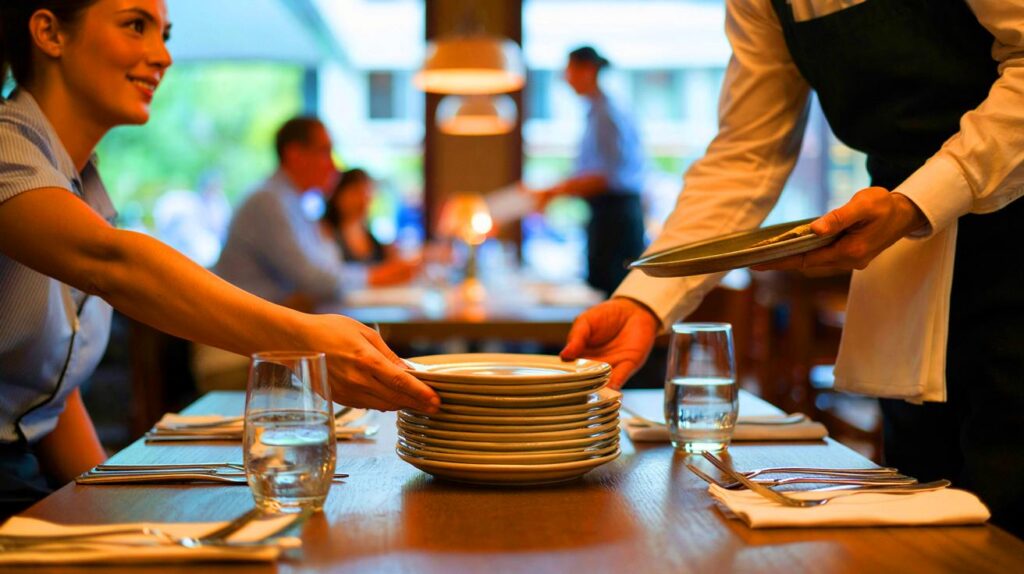 ¿Qué revela de ti ayudar al camarero a recoger 5 platos en 2 minutos: empatía real o postureo?