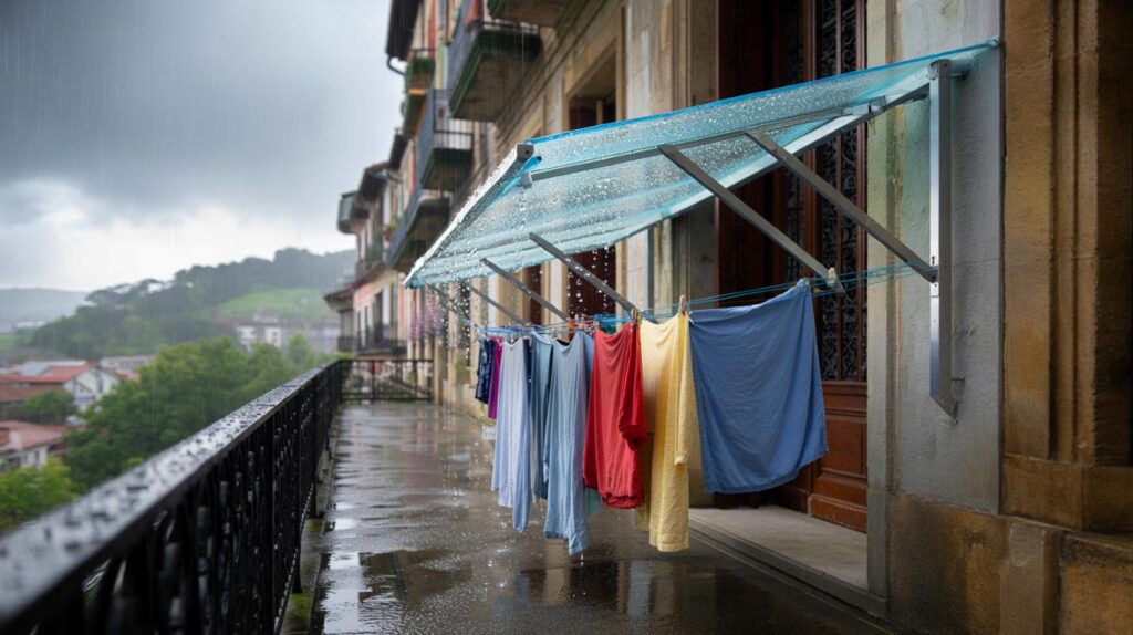 ¿De verdad tiendes sin mirar al cielo?" : el truco del País Vasco que evita moho y coladas eternas