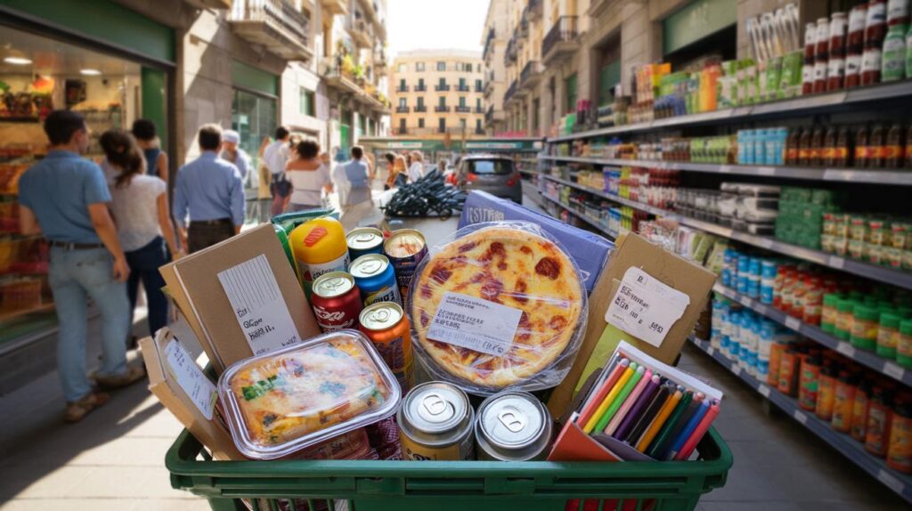 ¿Pagas de más por la compra? Comida a 0,99 € y material escolar por céntimos en Sqrups de Borrell 22