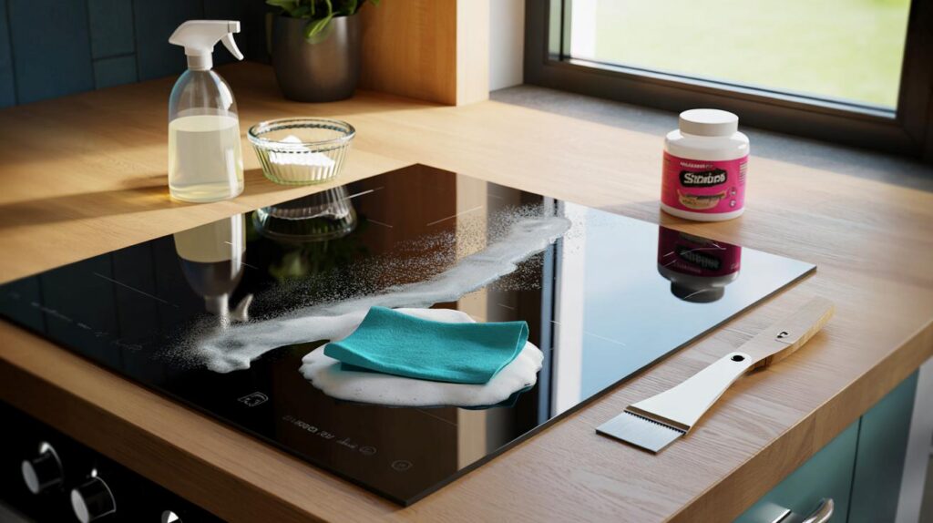 ¿Tú también te rindes con las manchas?" : el ingrediente que deja tu vitrocerámica nueva sin frotar