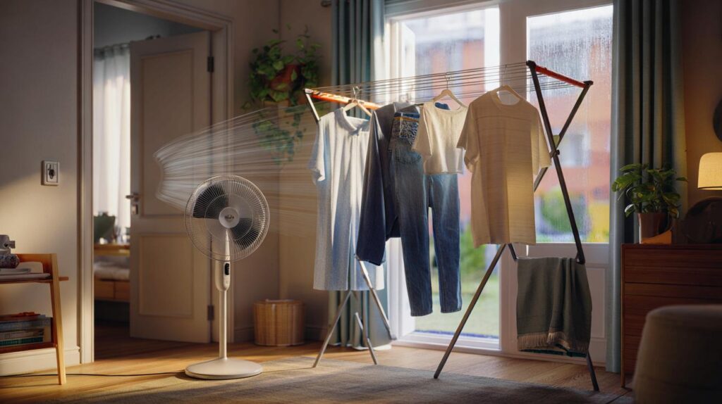 Adiós a la secadora: el truco alemán que a ti te seca la ropa un 40% antes sin gastar 1 euro