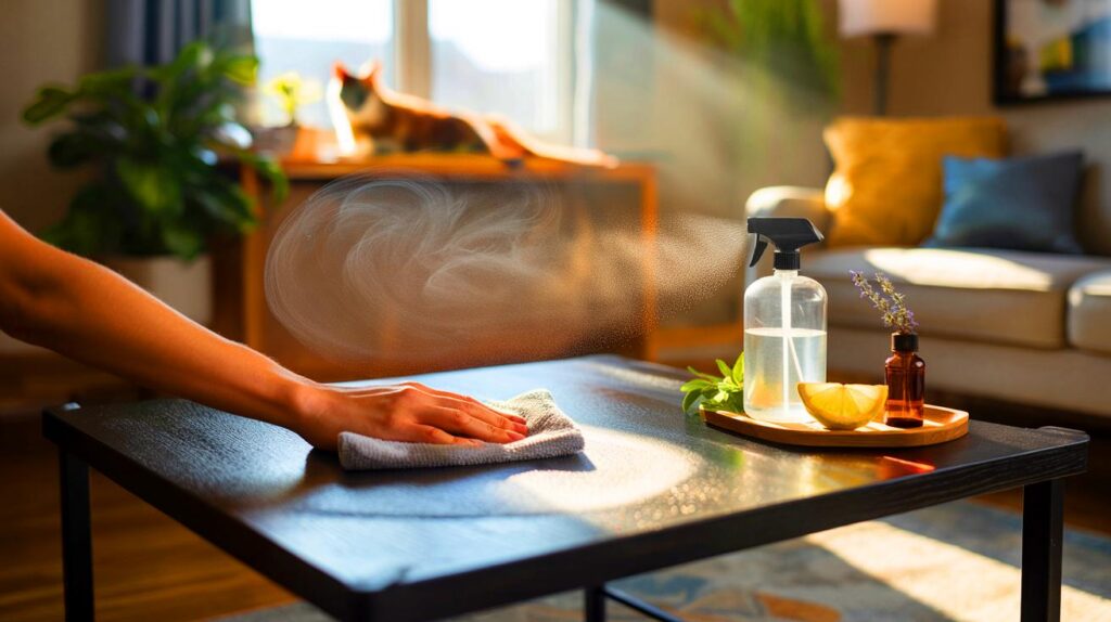 Cómo eliminar el polvo de los muebles con un truco natural