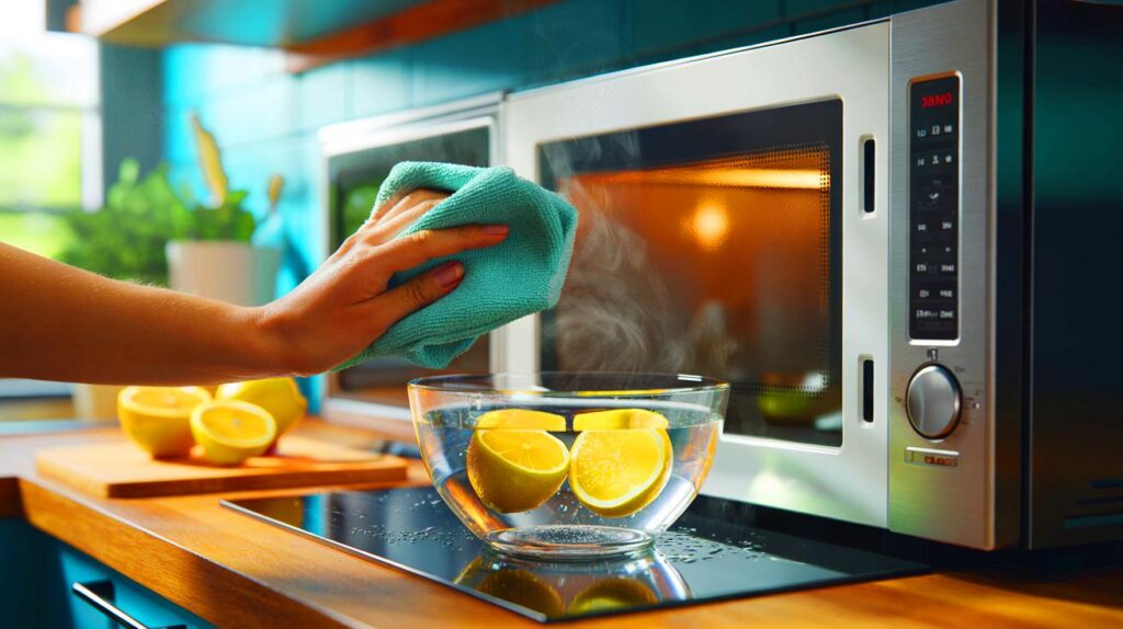 Cómo limpiar el microondas con un limón en 5 minutos