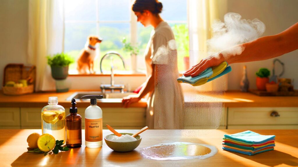 Cómo lograr un hogar limpio sin productos químicos agresivos