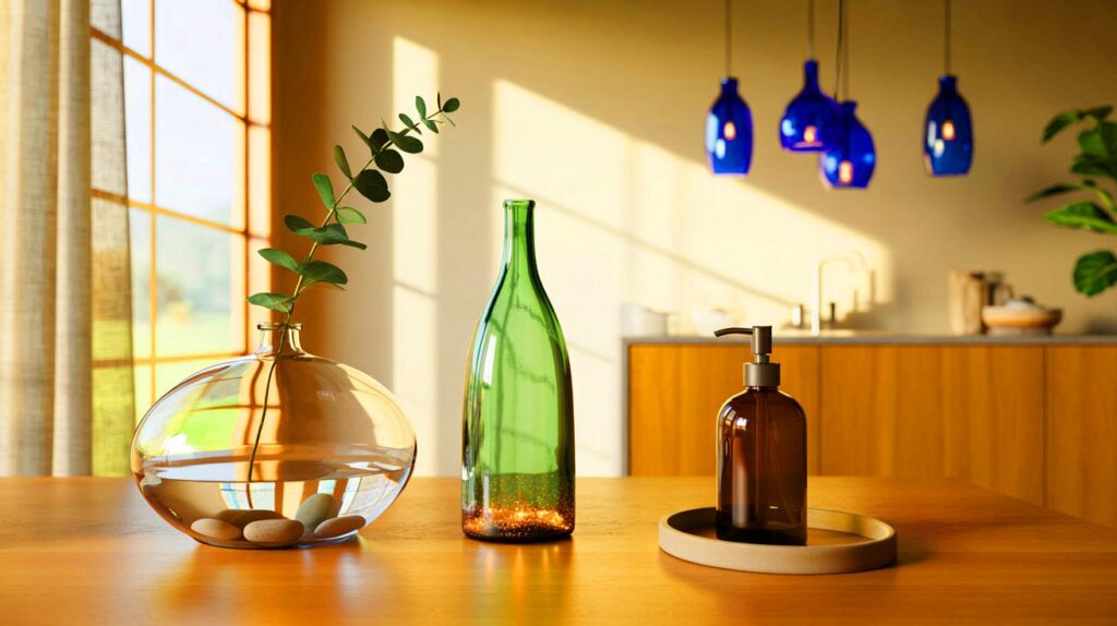 Cómo reutilizar botellas de vidrio como elementos decorativos