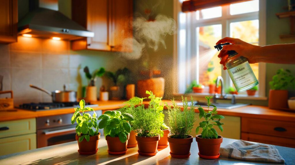 Cómo usar plantas aromáticas para purificar el aire en tu cocina