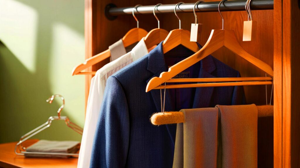 El truco de las perchas de madera que alarga la vida de tu ropa