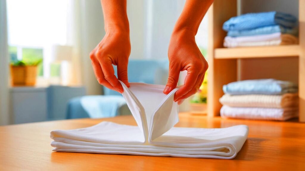 El truco para doblar las sábanas ajustables sin frustrarte