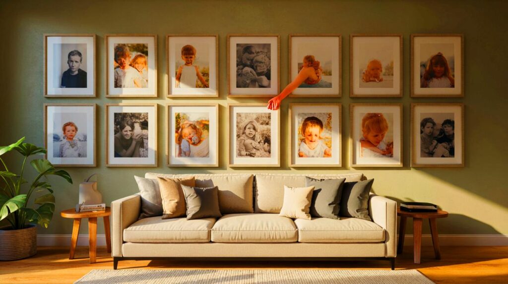 Fotos familiares sin caos visual: el truco decorativo que cambia tu hogar