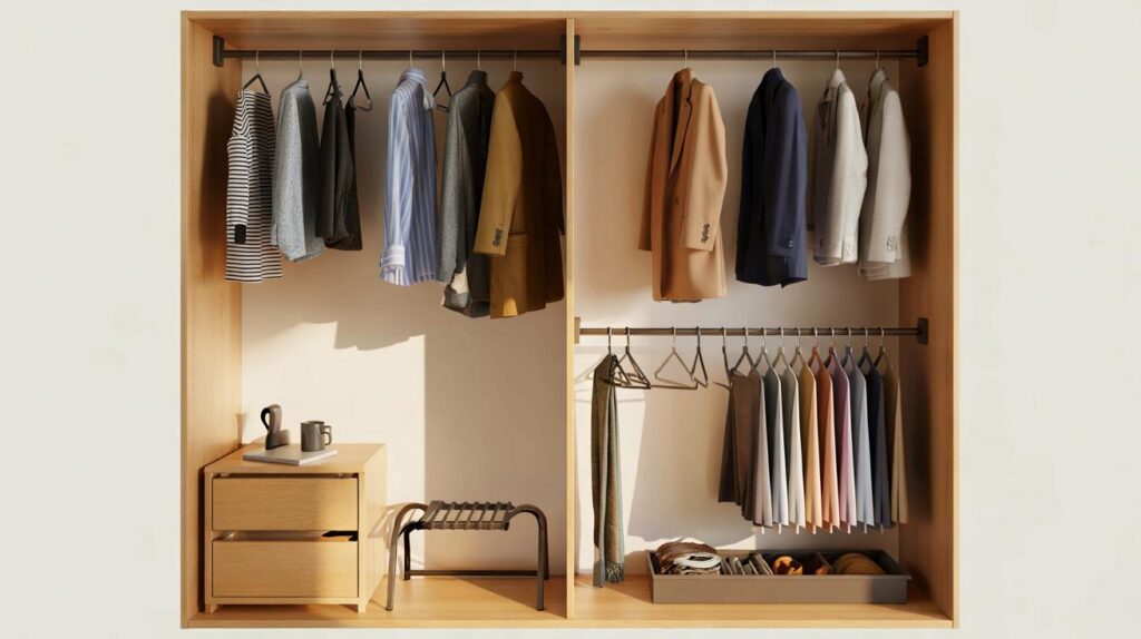 Leroy Merlin incluye un organizador metálico que convierte cualquier armario en uno “doble”