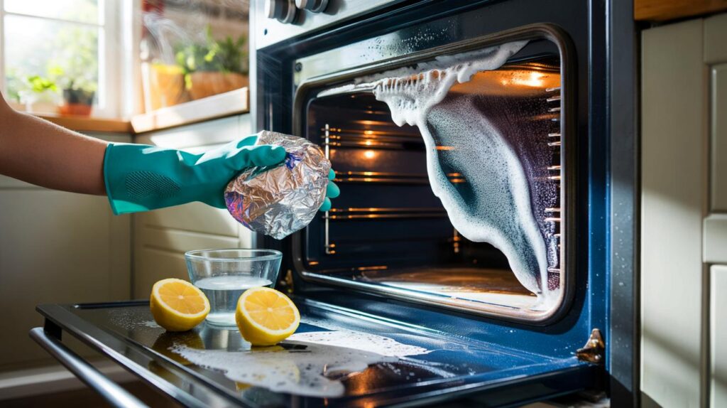 No vuelvo a frotar con vinagre" : el truco con aluminio que deja tu horno como el primer día