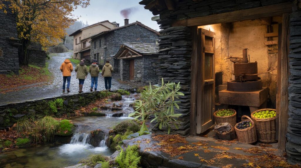 Si vais tú y 3 amigos en otoño : siete cascadas y museo del aceite por 15 € en Robledillo de Gata