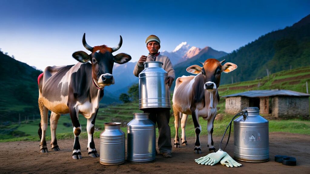 Si vives de la leche, esto te afecta: ¿aceptarías cruzar tus vacas por 20 litros diarios en Nepal