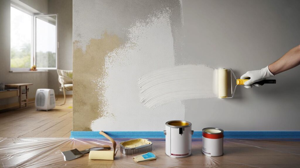 Soy pintor: el truco que salva tus paredes con humedad en 3 pasos y 2 capas por menos de 25 euros