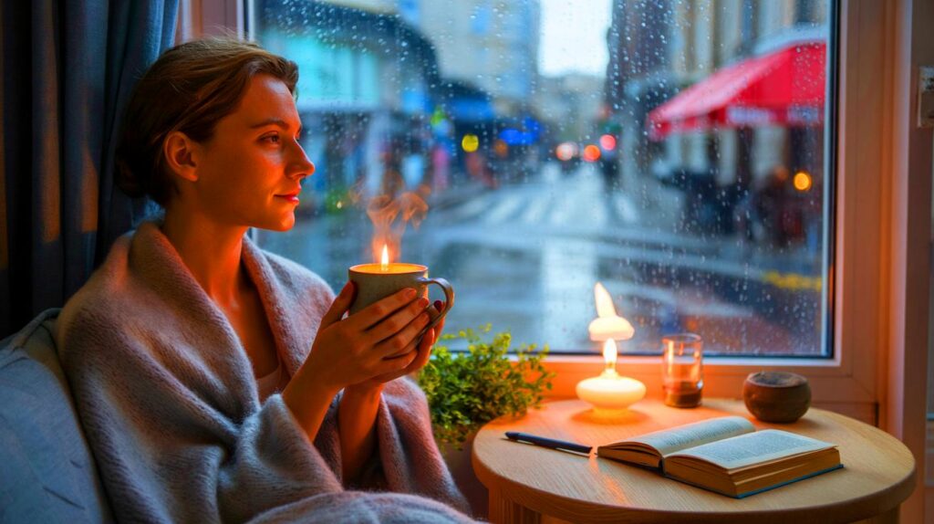 Tarde de lluvia perfecta: cómo convertirla en tu ritual de bienestar favorito