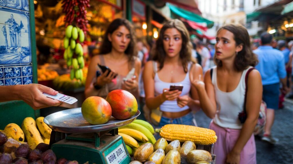 Turistas españolas y tú podríais caer: ¿pagarías 72 euros por 9 frutas en el mercado de Funchal?