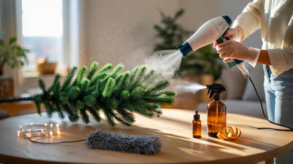 ¿Otra vez lleno de pelusas?" : el truco de 2025 para dejar el árbol limpio y sin olor en minutos