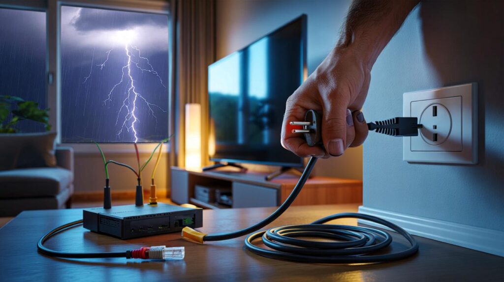 Me confié con el mando y perdí la tele" : ¿eres de los que olvidan desenchufarla si hay tormenta?