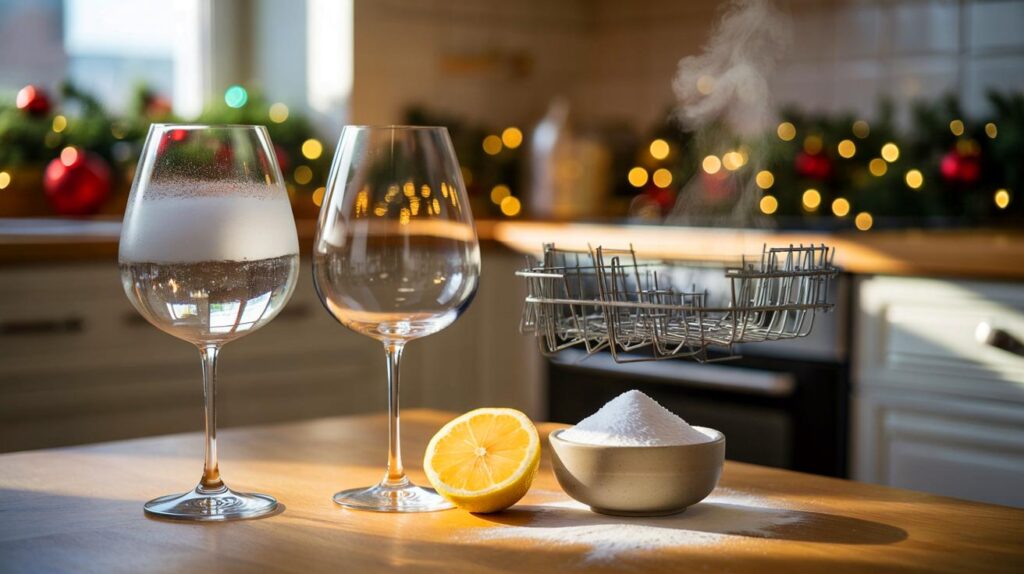 Mis platos salen con marcas y mal olor" : el truco de navidad que borra la cal y devuelve el brillo