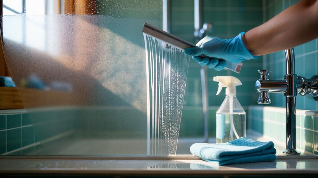 Siempre acabo limpiando y nunca queda bien" : el truco de las limpiadoras para tu mampara en 2025